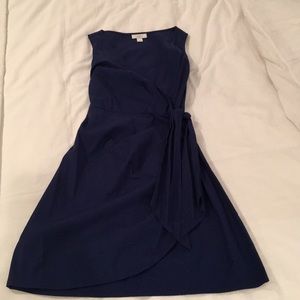 Navy wrap dress